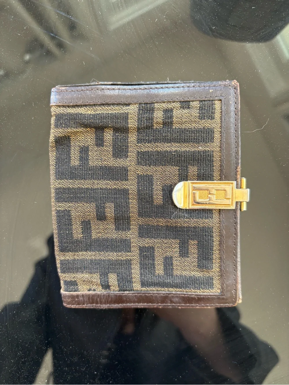 Fendi Vintage FF Zucca Bi Fold Wallet